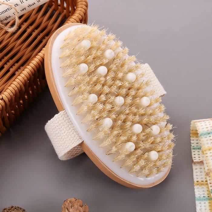 Brosse Anti-cellulite En Bois De 90g - Marque Najel - Neuve Sans Marque