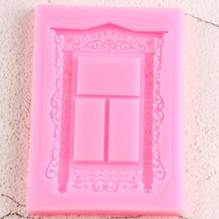Moule en Silicone pour fenêtre, bricolage, cadre de gâteau, bordure,  Fondant, outils de décoration de gâteau - Cdiscount Maison