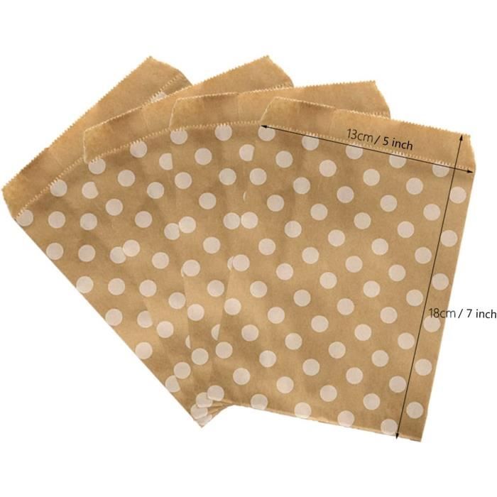 100 Pcs Sachet Kraft Petit Format Pochette Cadeau Petites