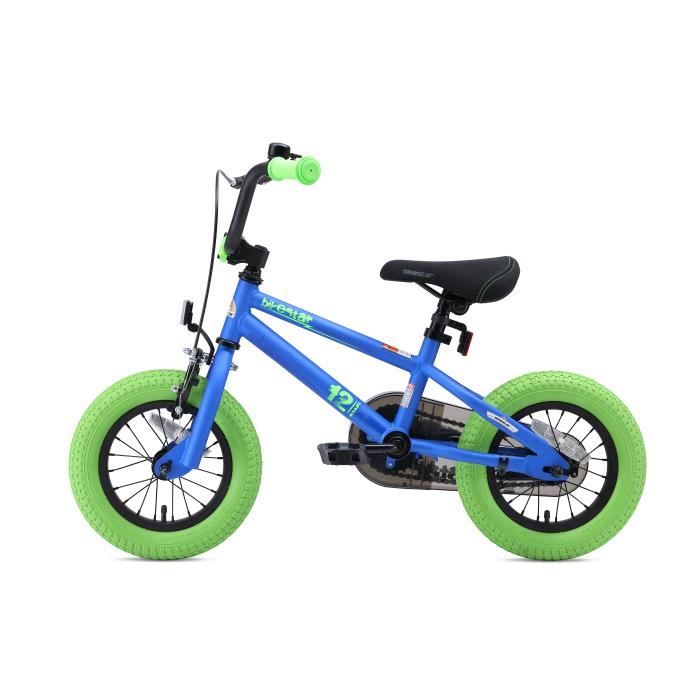 Velo pour enfants BIKESTAR 12 pouces Edition BMX Bleu Vert Cdiscount Sport