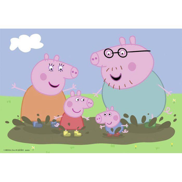 Puzzles Peppa Pig La vie de famille Ravensburger 2x24 pièces pour