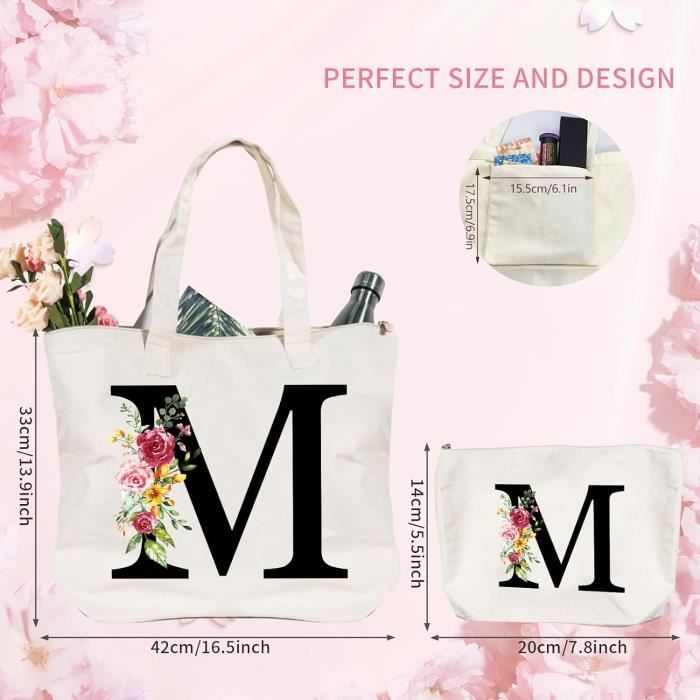 Sac fourre-tout en toile pour femmes, sac d'épicerie réutilisable, sac