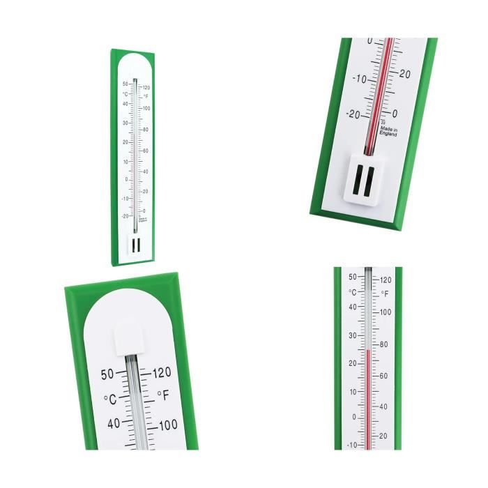 Thermomètre Hygromètre Analogique - Pour Intérieur Et Extérieur - Contrôle Température Et Humidité - Diamètre 13 Cm - 7