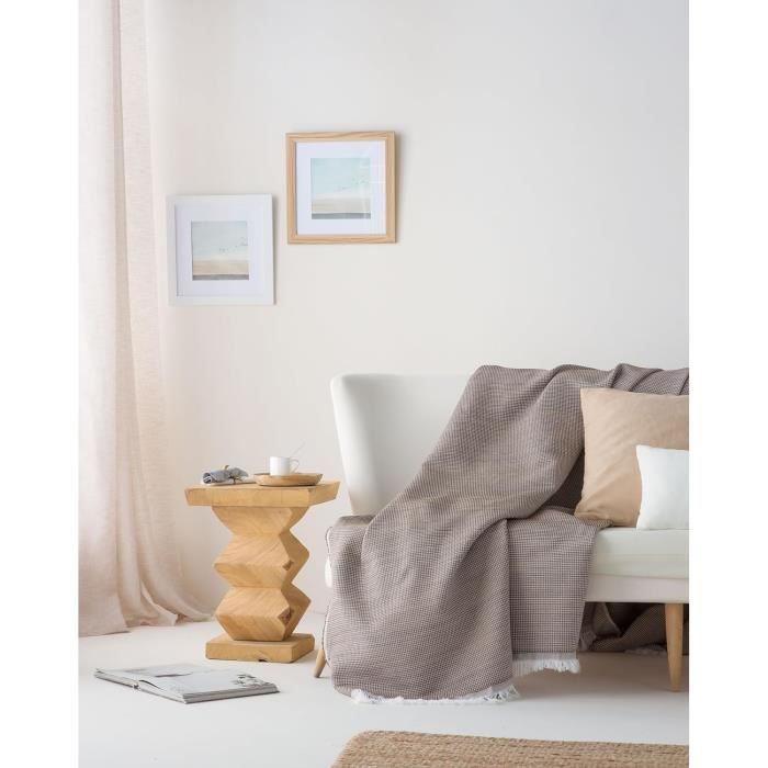 Home Mercury Couvre-Lit Multifonction 180x260 Cm Chevron Gris - Doux Et Confortable