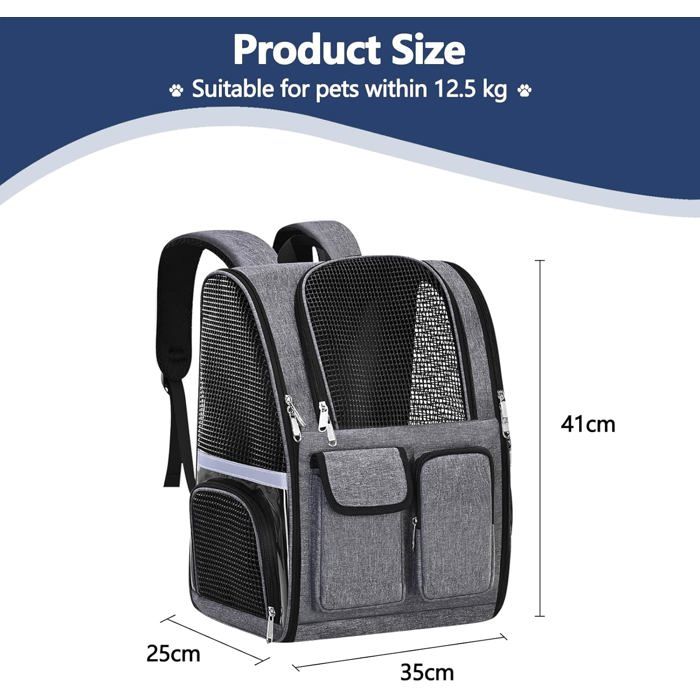 Sac à Dos pour Animal De Compagnie,Sac à Dos pour Chien Approuvé