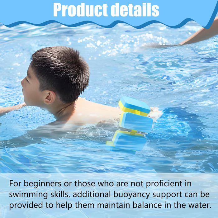 Ceinture De Natation Enfant Réglable Avec 5 Mousses EVA – Pour 3-6 Ans (max 30 Kg), Confortable Et Sécurisée, Vert