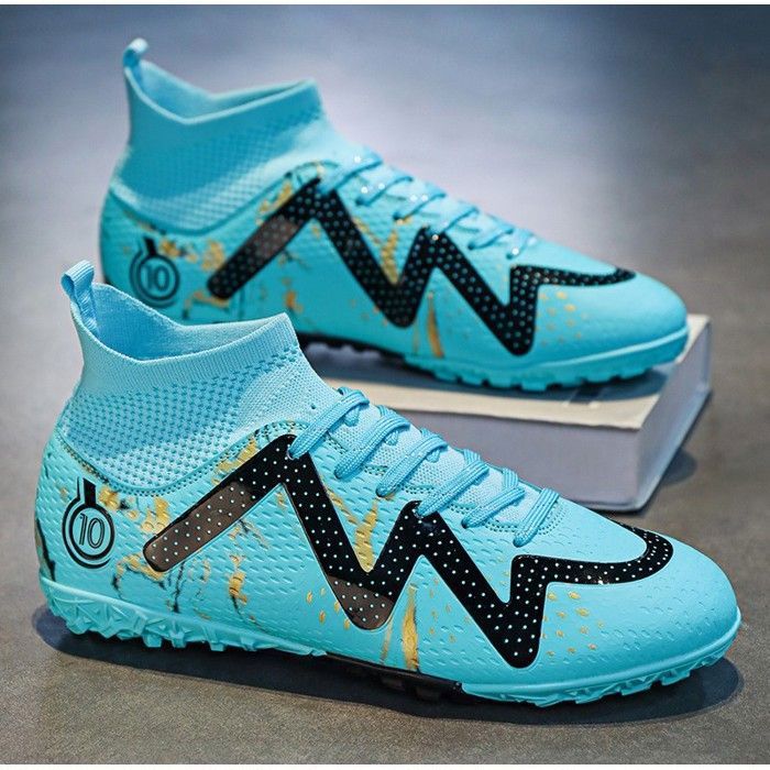 Chaussures De Football Mengxx - Unisexes Jeunes Et Adultes - Semelle Antidérapante - Dessus Respirant - Tailles 21,5 à 27,5 Cm
