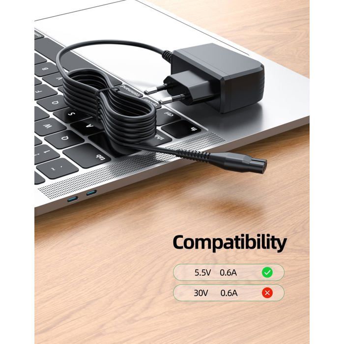 Chargeur 5.5V Pour Nettoyeur Kärcher Vitre, Compatible Avec WV2 WV5