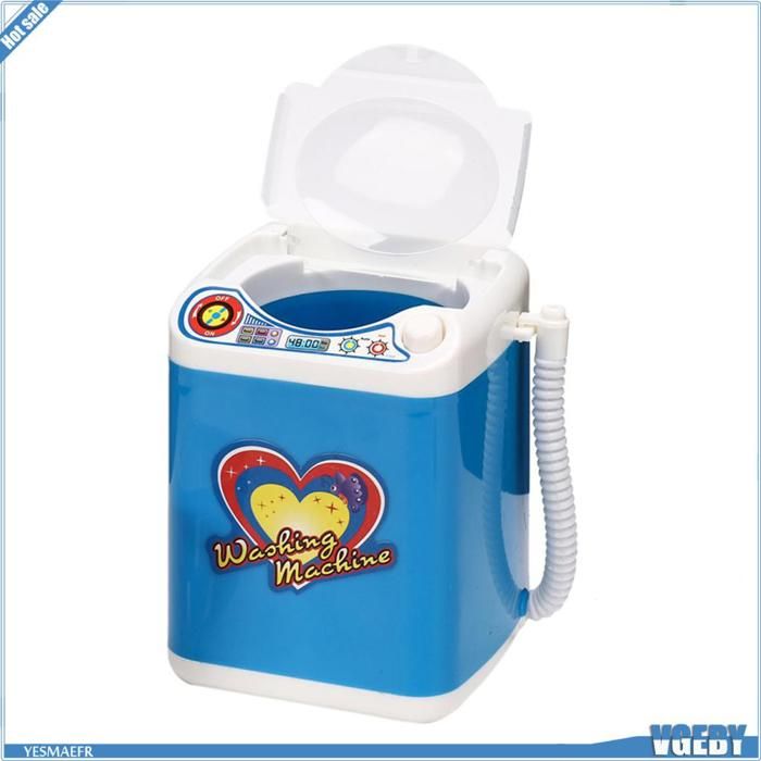 Baroni Toys Machine à Laver En Bois Montessori - Jouet Éducatif Réaliste 29.5x40x47cm