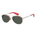 Polaroid lunettes de soleil 6070J2B/M9 femmes pilote argent/rouge/gris-0