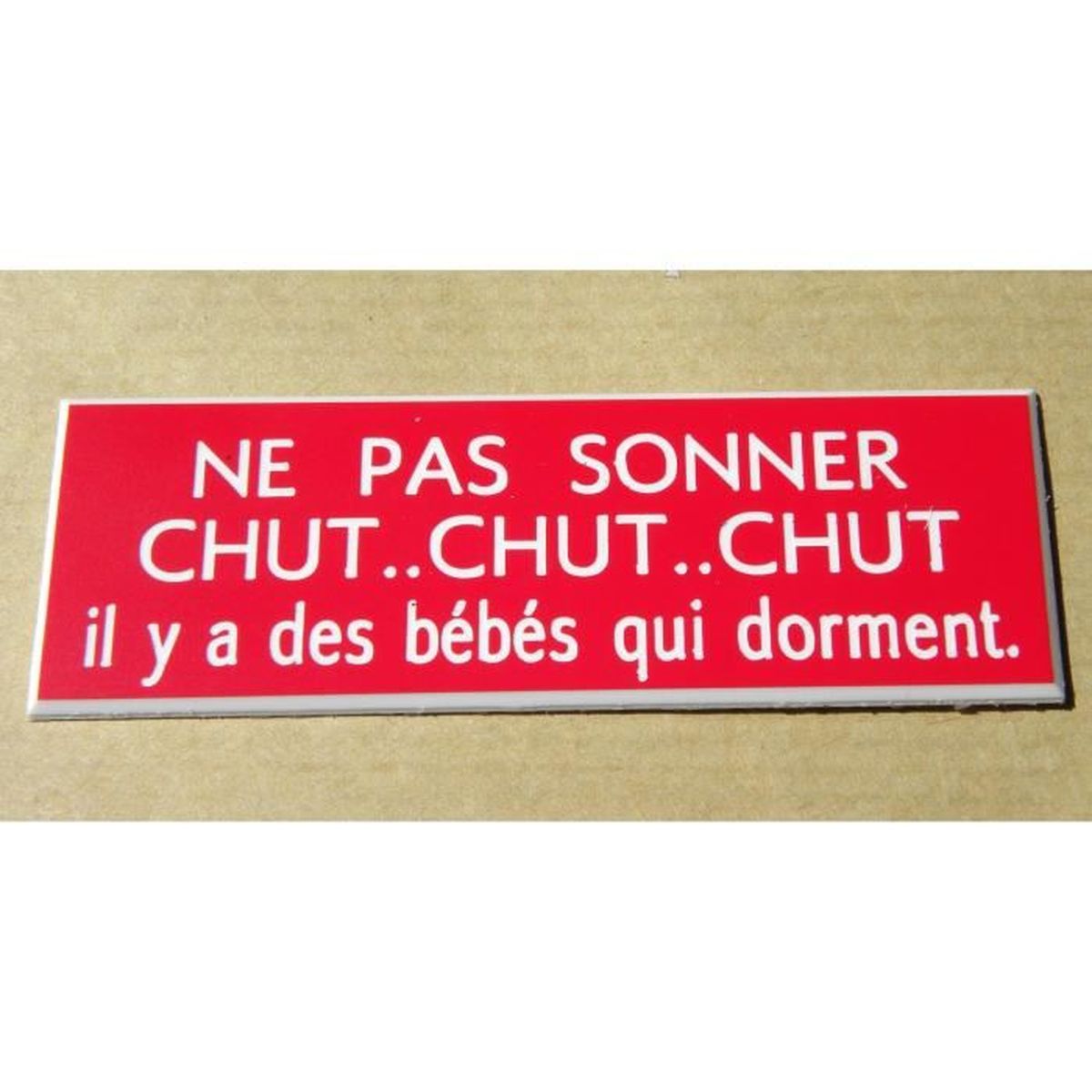 Plaque Gravee Ne Pas Sonner Chut Chut Il Y A Bebe Qui Dort Ft 50x150 Mm Plaque Gravee Ne Pas Sonner Chut Chut Il Y A Bebe Qui Dort Ft 50x150 Mm