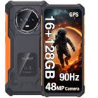 Smartphone Robuste - CUBOT KING KONG ES - 16(6+10)Go+128Go - 5100mAh - Android 14 - 6.56" HD+ 90Hz - 48MP+16MP - GPS - Orange