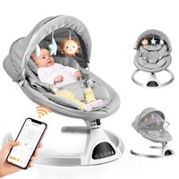 transat bebe electrique APP peut contrôler la chaise,avec télécommande,balancelle bebe electrique 5 Vitesses de Balancement