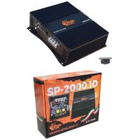 1 SP AUDIO SP-2000.1D2 SP2000.1D2 amplificateur mono 1 canal 2000 watt rms 2 ohm classe d bass boost 0-12 db,remote incluse,1 pièce