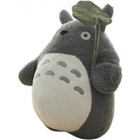 Adorables jouets en peluche To-to-ro farcis doux personnages de dessin animé Kawaii poupée cadeaux pour enfants couleur gris