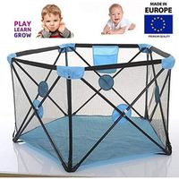 TAVALAX Pop 'N Play Parc de bébé pliable et compact, tapis de sol ajusté, stylo de jeu solide et durable