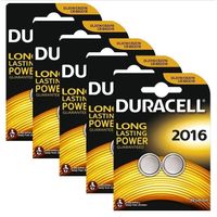 10 x Duracell CR2016 3V pile à pile bouton lithium 2016 DL2016 BR2016