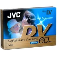 Cassette MiniDV normale 60 min JVC - M-DV60DE - Couche protectrice DLC - Boîtier ultra compact anti-poussière