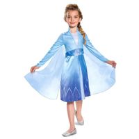 Déguisement Elsa Reine des Neiges 2 - La Reine des Neiges - Costume Fille - Bleu - Satin et jersey
