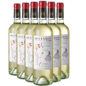 VIN BLANC Des-Lyres de Bertinerie Blanc 2022 - Lot de 6x75cl