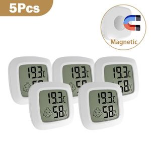 MESURE THERMIQUE Mini thermomètre et hygromètre numérique LCD,mesure de l'humidité intérieure,capteur de température ambiante- 5pcs[B18861]