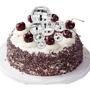 5 Boules Or de décoration gâteau - Spaarkl