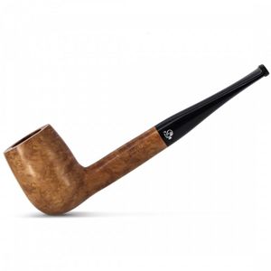 Pipe à Tabac Art & Volutes - Modèle Hipster Courbé - Bruyère Laqué & Acrylique - Filtre 3/9mm Inclus - 3