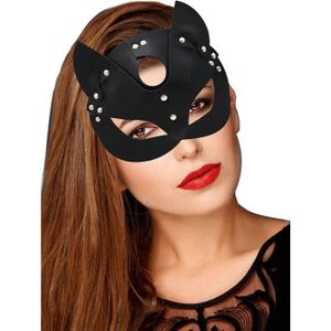 MASQUE DÉCORATIF Masque Catwoman Femme, Carnaval Masque Cuir, Hallo