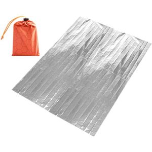 Couverture d'urgence Feuille Argent Aluminium Survie Compact Medical draps couvertures 