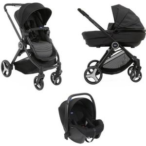 CHICCO Poussette combinée 3 en 1 TRIO STYLEGO UP Jet black - Cdiscount  Puériculture & Eveil bébé