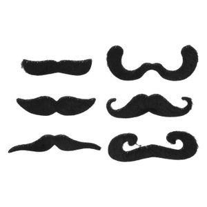 Equivera - Moustache - Moustache à coller - Fausse moustache - Carnaval -  Halloween - | bol