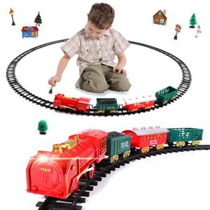 Circuit trains GENERIQUE Train À Vapeur Électrique Jouet De Noël Pour  Enfant Multicolore MK7