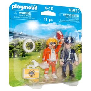 UNIVERS MINIATURE PLAYMOBIL - 70823 - Playmobil Duo - Secouriste et 