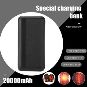 10000mAh Gilet Chauffant Batterie Externe 20000Mah Chargeur Portable Power  Bank Pour Ventilateur De Refroidissement Veste 2.1[P3047] - Cdiscount  Téléphonie
