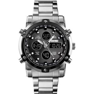 Montre Sanda Double Affichage Numérique - Style Sport Luxe En Acier Inoxydable, Unisexe Neuve