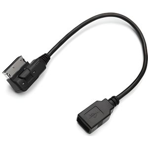 Cable auxiliaire aux adaptateur mp3 pour autoradio AUDI A1 simple 