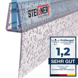 STEIGNER Joint De Douche Pour Paroi En Verre, 186cm, Vitre