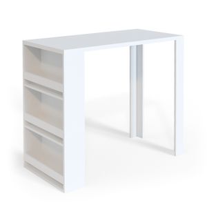 MANGE-DEBOUT Vicco Table de bar , Blanc, 57 x 117 cm