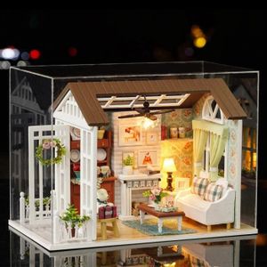 Kit Meubles Maison De Poupée En Bois 24 Pièces - Ensemble Complet Salon Chambre Cuisine