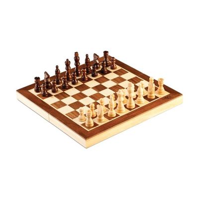 Cayro - Échecs - + 7 Ans - Plateau Et Pièces en Bois - Jeu De Société Classique pour Enfants Et Adultes - 24 Pièces en 2 Couleurs - Idéal pour 2 Joueurs