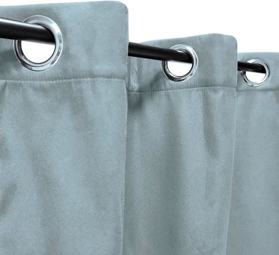 Rideau Thermique Doublé Polaire Atout Ciel Taupe 140x240 Cm - Prêt à Poser - Neuf
