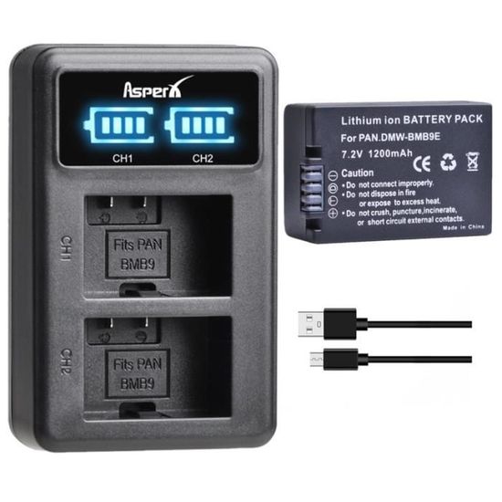 DuraPro 2Pcs NB-10L NB10L NB 10L Akku Slim USB Dual Ladegerät für