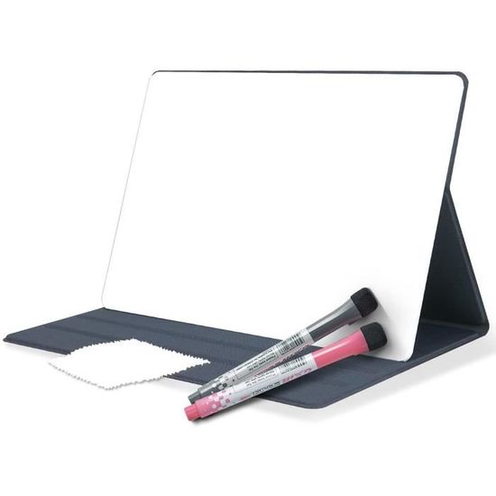 Bi-Office Tableau Blanc Magnétique Effaçable 80x60cm Cadre Vert Pastel