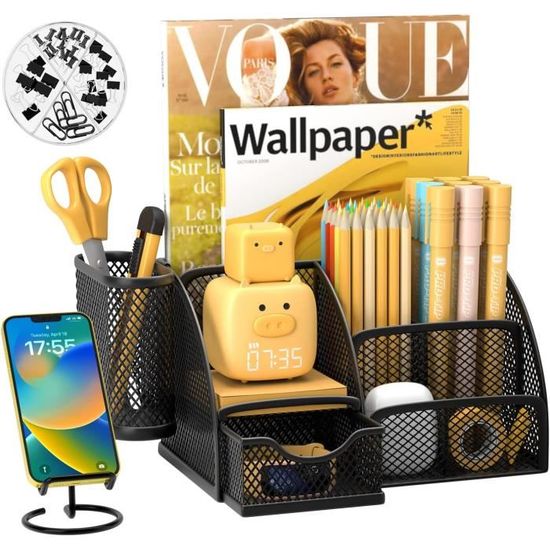 Organisateur Mural 30 Poches Pour Téléphones Et Petits Objets - Rangement Salle De Classe, Bureau, Dortoir - Support Téléphone/Calculette/Cartes Suspendu