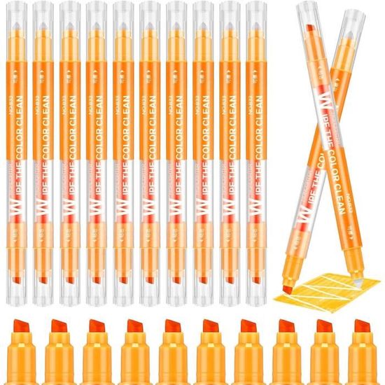 Pilot – Surligneurs FriXion Light Effaçables, Pointe Biseautée, Couleurs Variées, Paquet De 6
