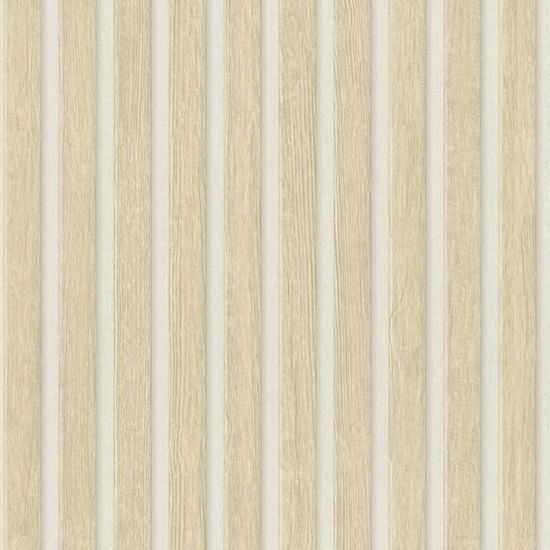 Papier peint en lamelles de bois beige-blanc AS Creation 39109-7