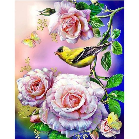 Diamond Painting Fleur Oeil, Broderie Diamant Kit Complet,5D Peinture Diamant Pour Enfant-Adulte