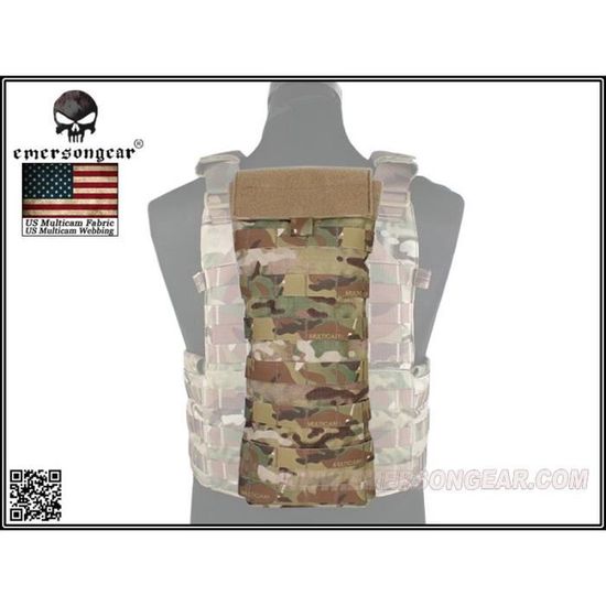 Poche D'hydratation Tactique WoSport MOLLE V5 - Panneau Arrière Double Zip