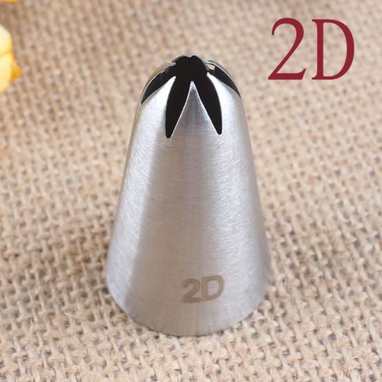 Douilles à Pâtisserie Professionnelles – 6 Pièces En Acier Inoxydable (1M, 2D, 4B, 1A, D66, 108E) Avec Brosse De Nettoyage - 13