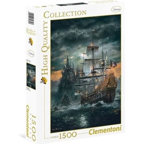 Puzzle - Clementoni - Le bateau pirate - 1500 pièces